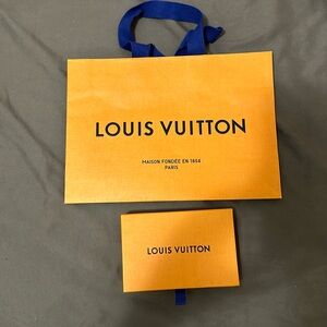 Louis Vuitton LV box shopping bag and dust bag - empty inside box and bag only